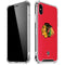 NHL Chicago Blackhawks Solid Background iPhone XS Max Clear Case